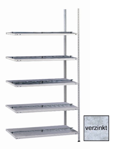 META FIX Anbauregal 1850 x 1000 x 600 mm, 5 Böden