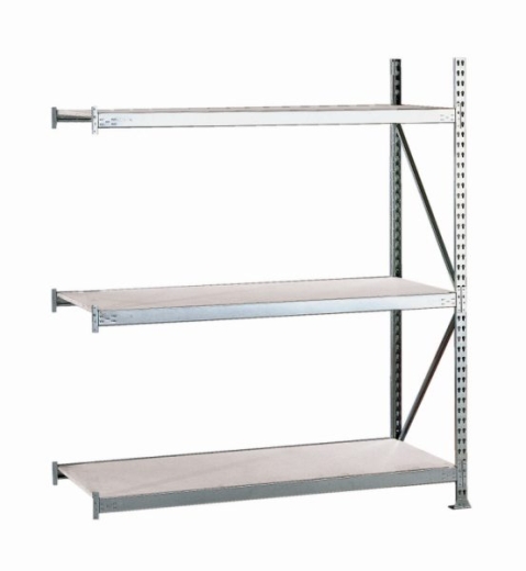 META MINI-RACK Anbauregal 2200 x 1400 x 650 mm, 3 Ebenen, Stahlpaneelauflage