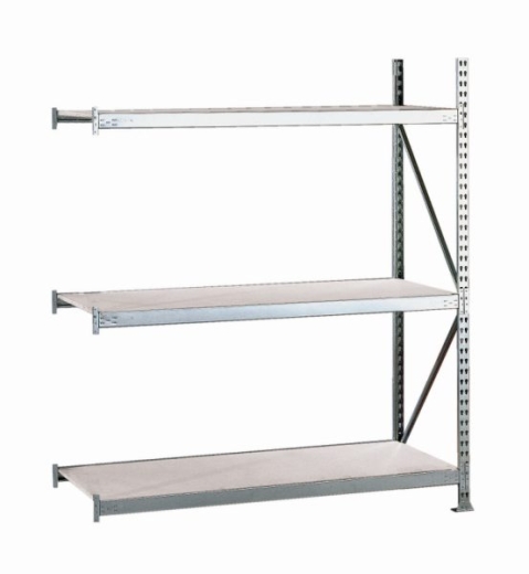 META MINI-RACK Anbauregal 2200 x 2600 x 650 mm, 3 Ebenen, Stahlpaneelauflage