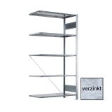 META CLIP Anbauregal 2000 x 1000 x 300 mm, 5 Böden, verzinkt META CLIP Anbauregal 2000 x 1000 x 300 mm, 5 Böden, verzinkt