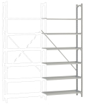 MANUFLEX Archiv-Anbauregal 2250x930x300 mm, 6 Böden MANUFLEX Archiv-Anbauregal 2250x930x300 mm, 6 Böden