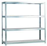 META SPEED-RACK Weitspannregal 1970 x 2500 x 600 mm, 4 Ebenen, Stahlpaneelböden META SPEED-RACK Weitspannregal 1970 x 2500 x 600 mm, 4 Ebenen, Stahlpaneelböden