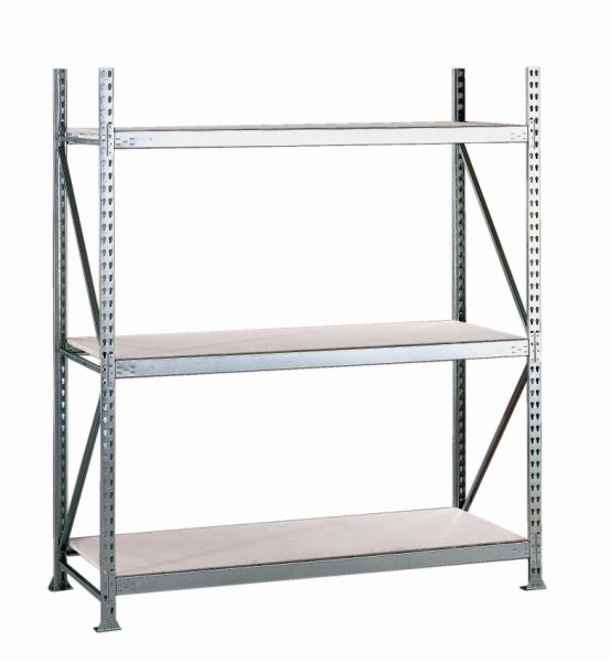 META MINI-RACK Grundregal 2200 x 1400 x 650 mm, 3 Ebenen, Stahlpaneelauflage