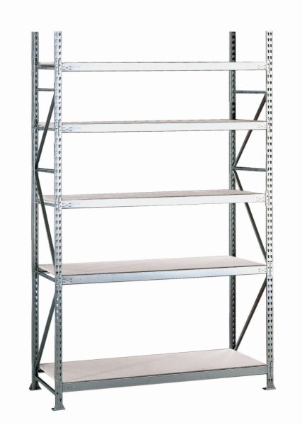 META MINI-RACK Grundregal 3000 x 2200 x 1050 mm, 5 Ebenen, Stahlpaneelauflage