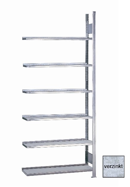 META CLIP Anbauregal 2200 x 1250 x 300 mm, 6 Böden
