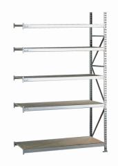 META MINI-RACK Anbauregal 3000 x 1800 x 650 mm, 5 Ebenen, Spanplattenauflage