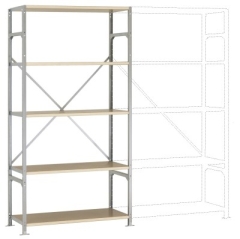 MANUFLEX Budget Grundregal 2000 x 1030 x 600 mm, 5 Böden